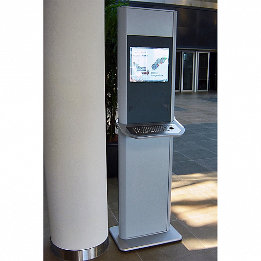 Informatiekiosk voor bezoekers Jansen Pharmaceutica